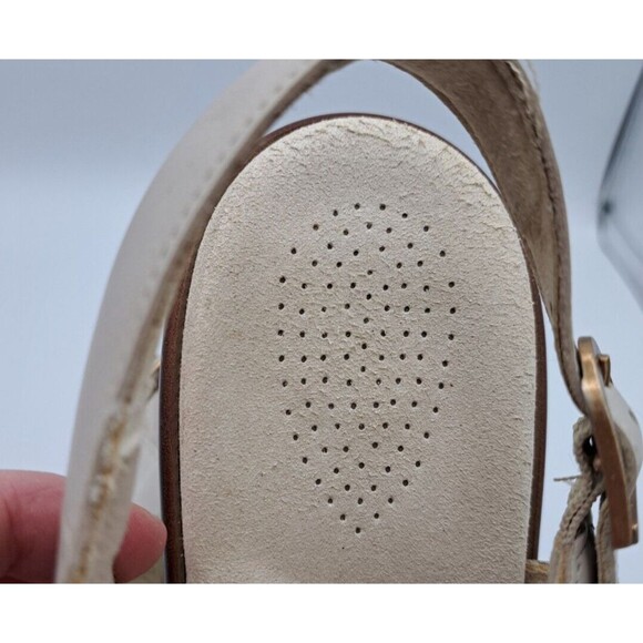 SAS Quatro Tripad Comfort Slingback Sandals Bone 3 Strap Women Size 9.5 N Beige - Picture 11 of 16